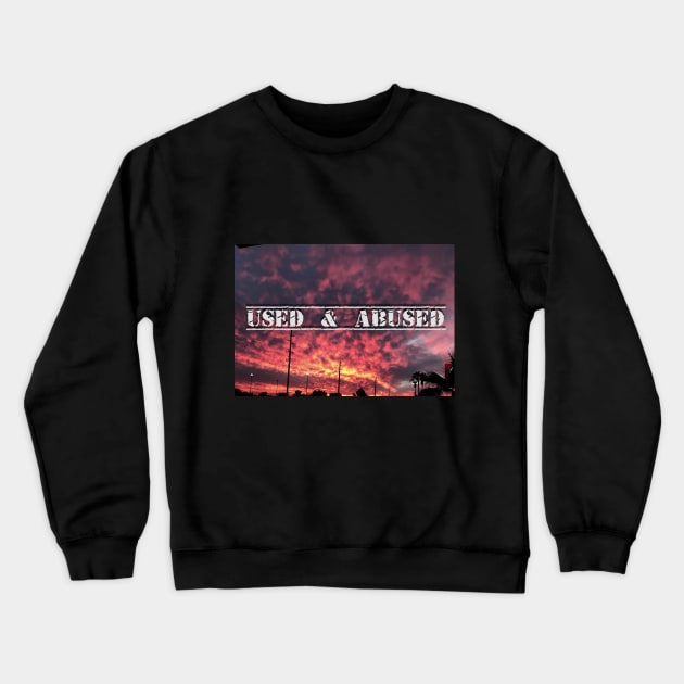 Fire In The Sky Crewneck Sweatshirt by Used & Abused Pod